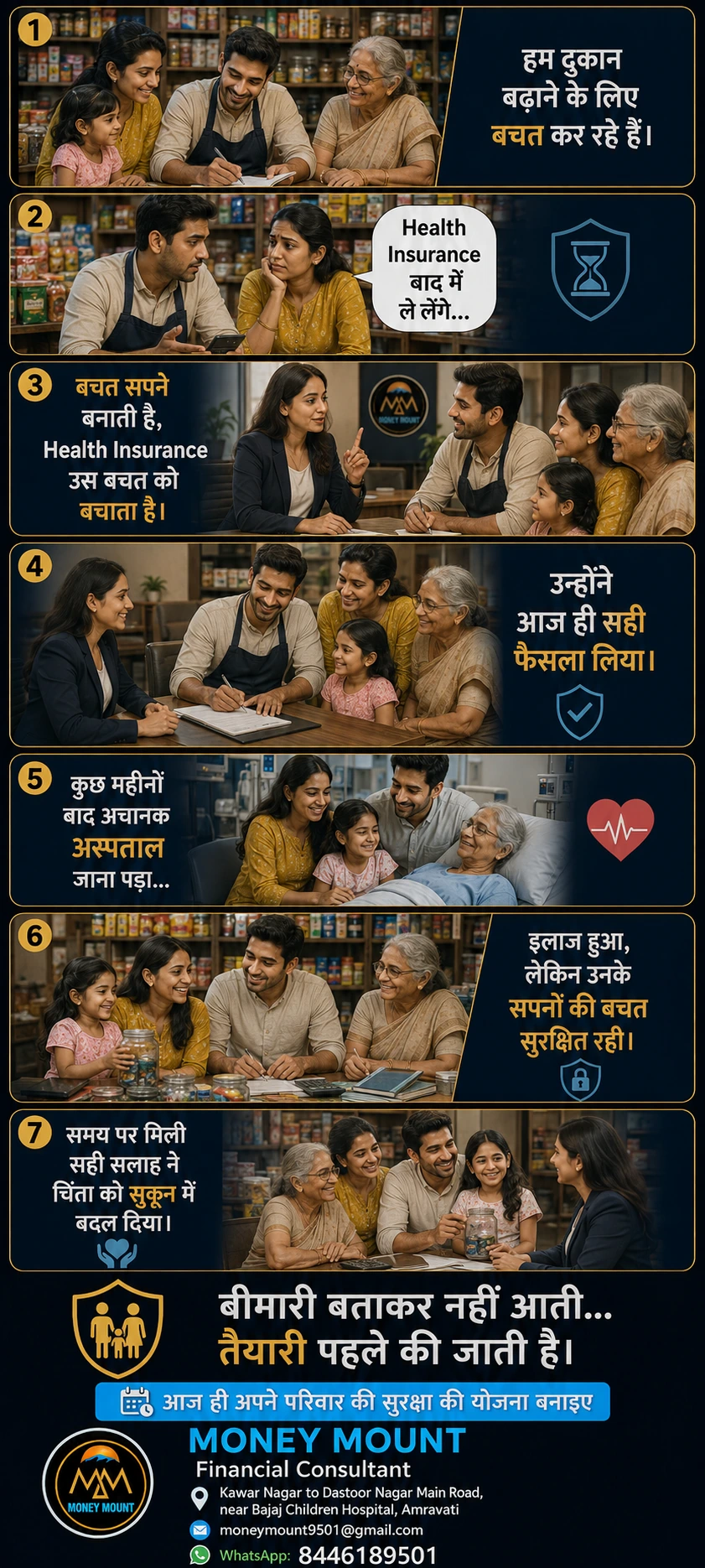 Money Mount — Health insurance story campaign